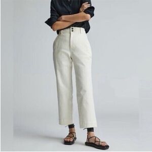 NWT Everlane The Straight-Leg Pant in Bone Size 16